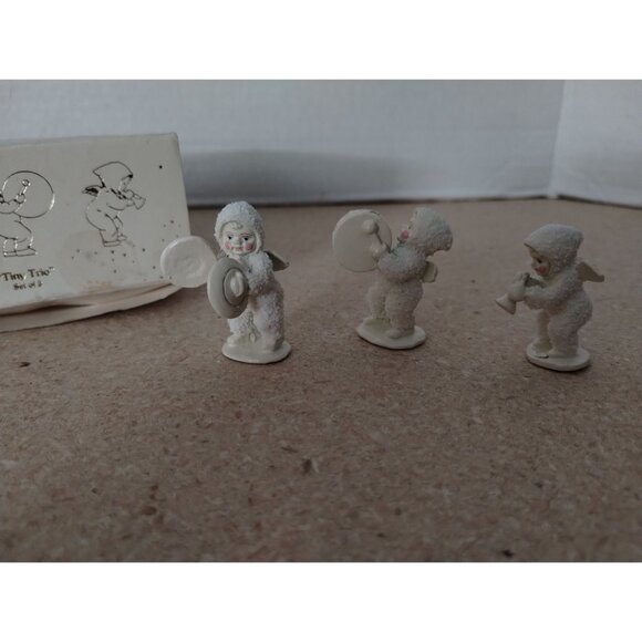 Snowbabies Miniatures "Tiny Trio" Handpainted Pewter Set - Picture 1 of 6